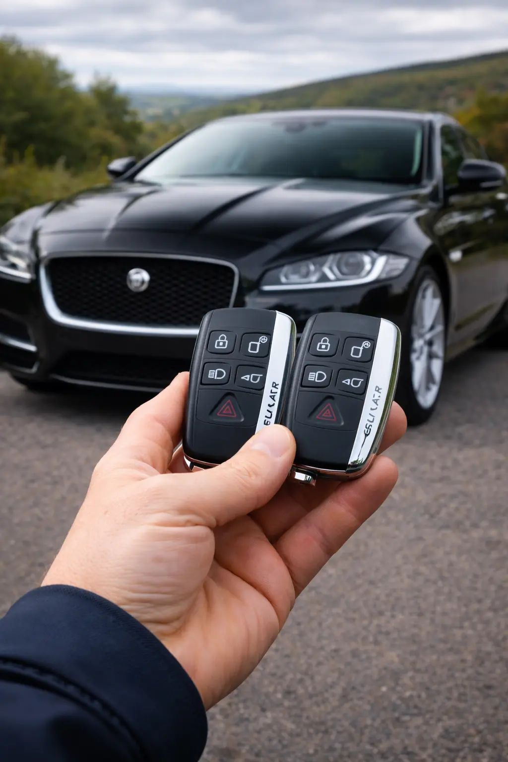 Jaguar car key replacement completed by south west auto lock mobile auto locksmith in Devon